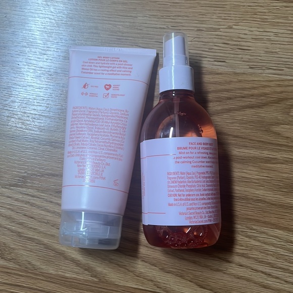 NWT Pink Seemless Cooling Mist(8 oz) and Lotion Set(6 oz) - Picture 4 of 5